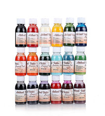 Air Brush Paint Body Water - Based Liquid Ink For Temporary Tattoo 18 Colors